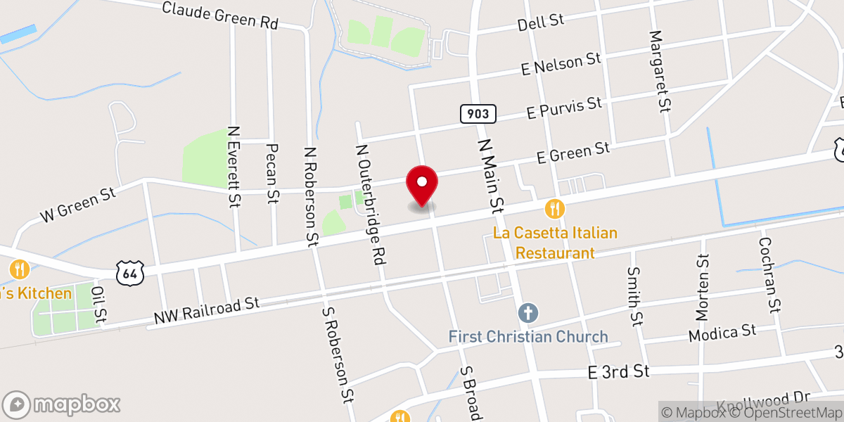 Map showing location of House of Refuge Church Ministries