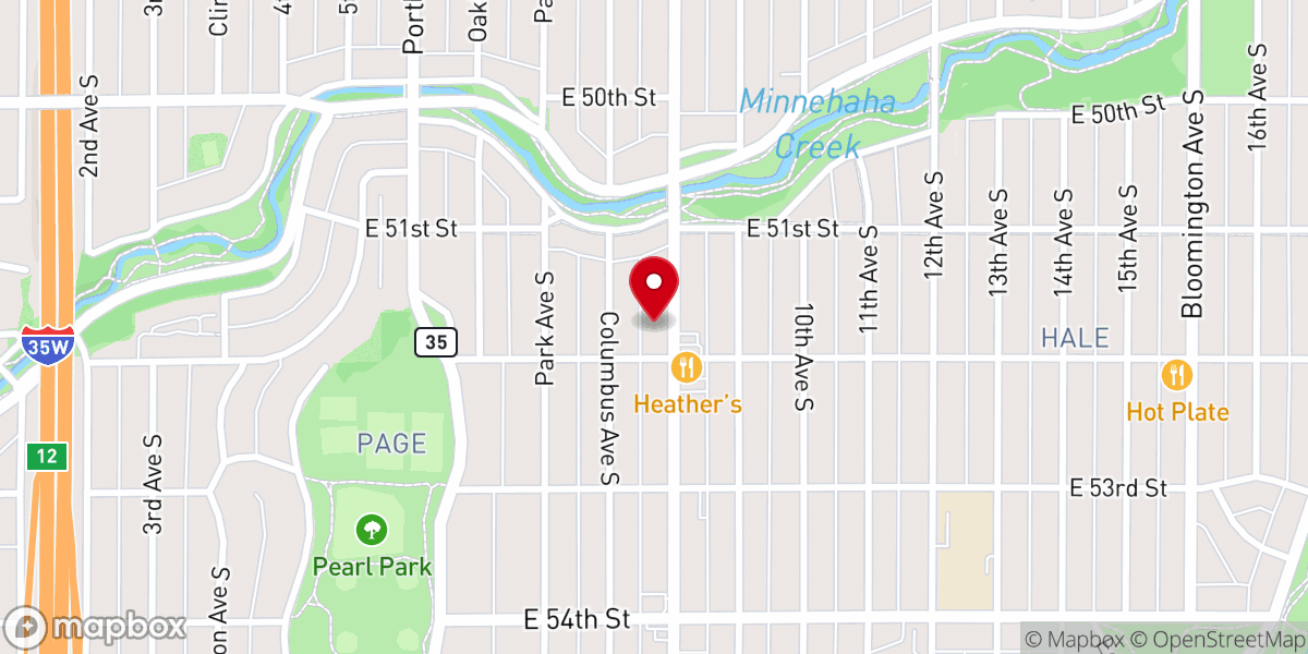 Map showing location of First Evangelical Free Church