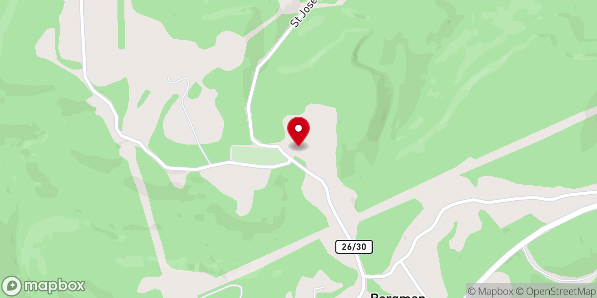 Map showing location of Saint Josephs Church