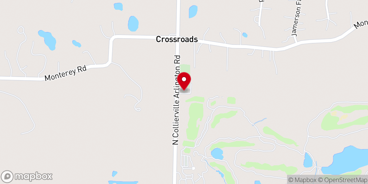 Map showing location of Mt. Olive #1 M.B. Church