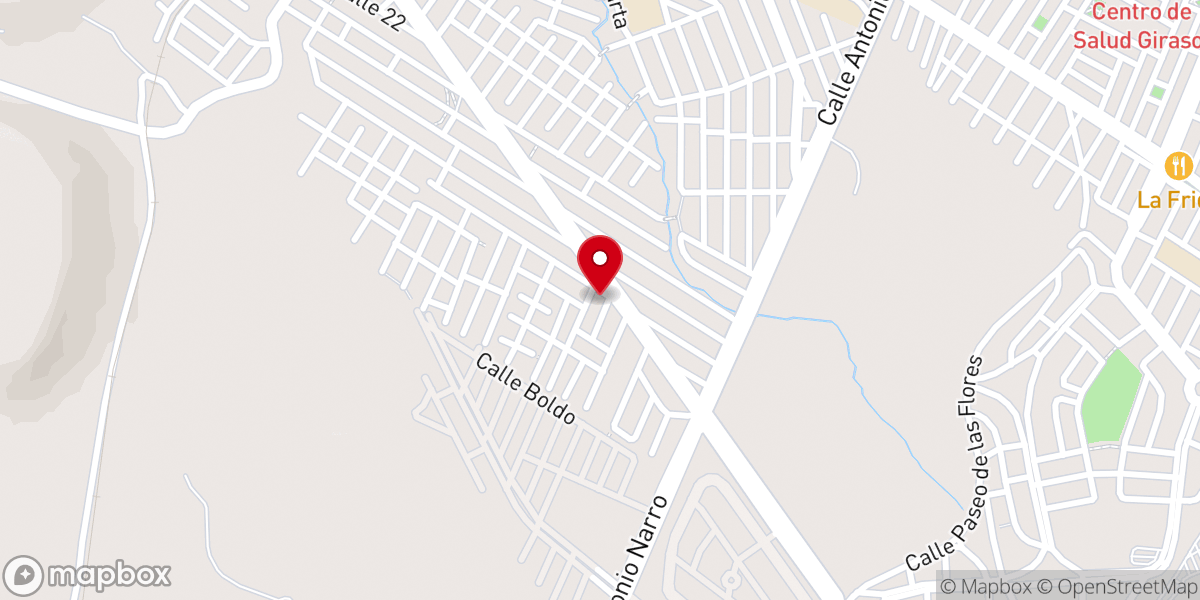 Map showing location of Iglesia Evangélica luterana El Buen Samaritano