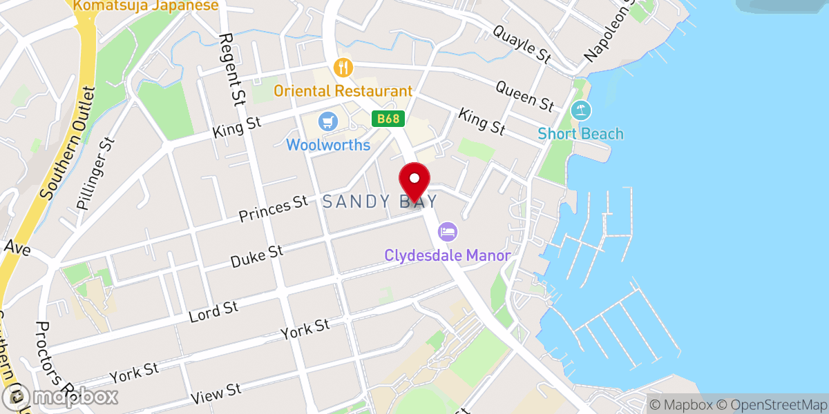 Map showing location of Holy Spirit Church