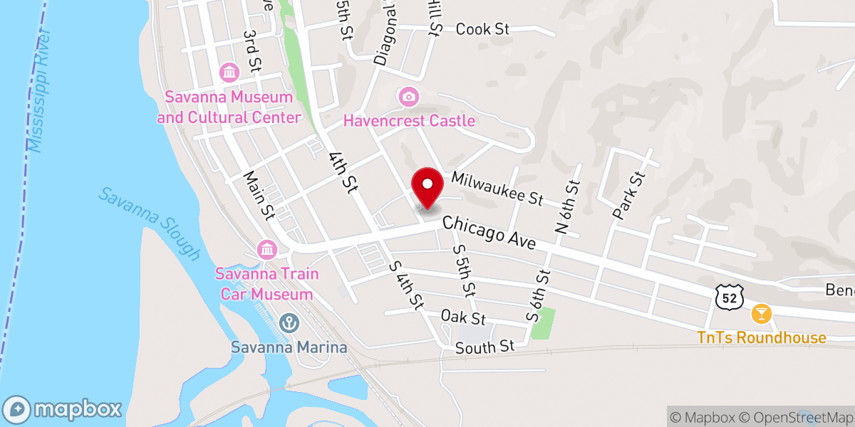 Map showing location of Community United Chruch-Christ