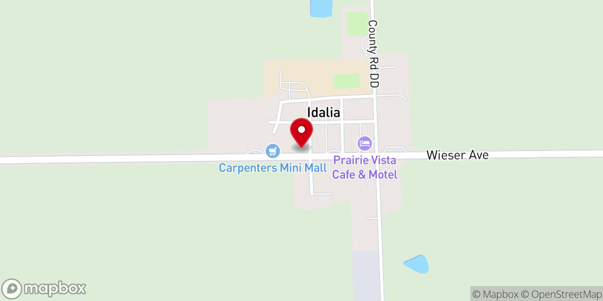 Map showing location of Cornerstone
