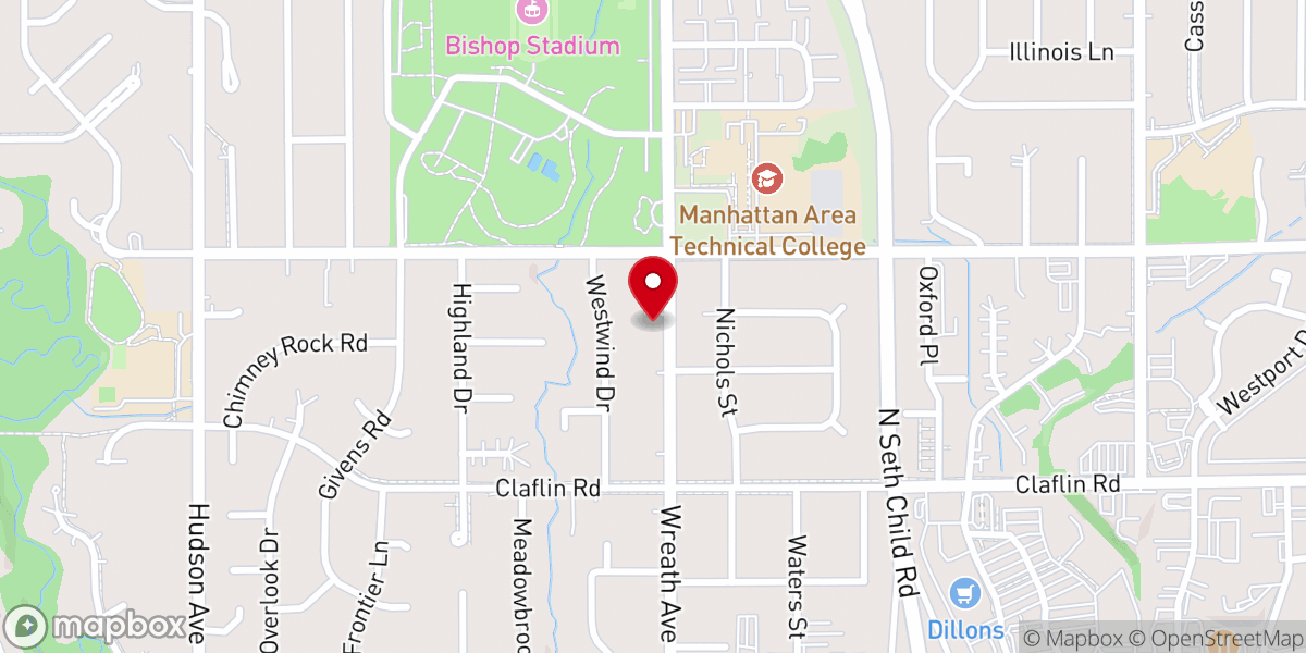 Map showing location of Manhattan Jewish Congregation