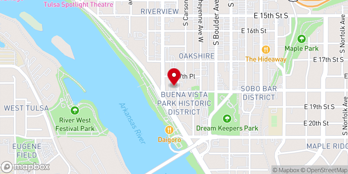 Map showing location of Dresser Mansion