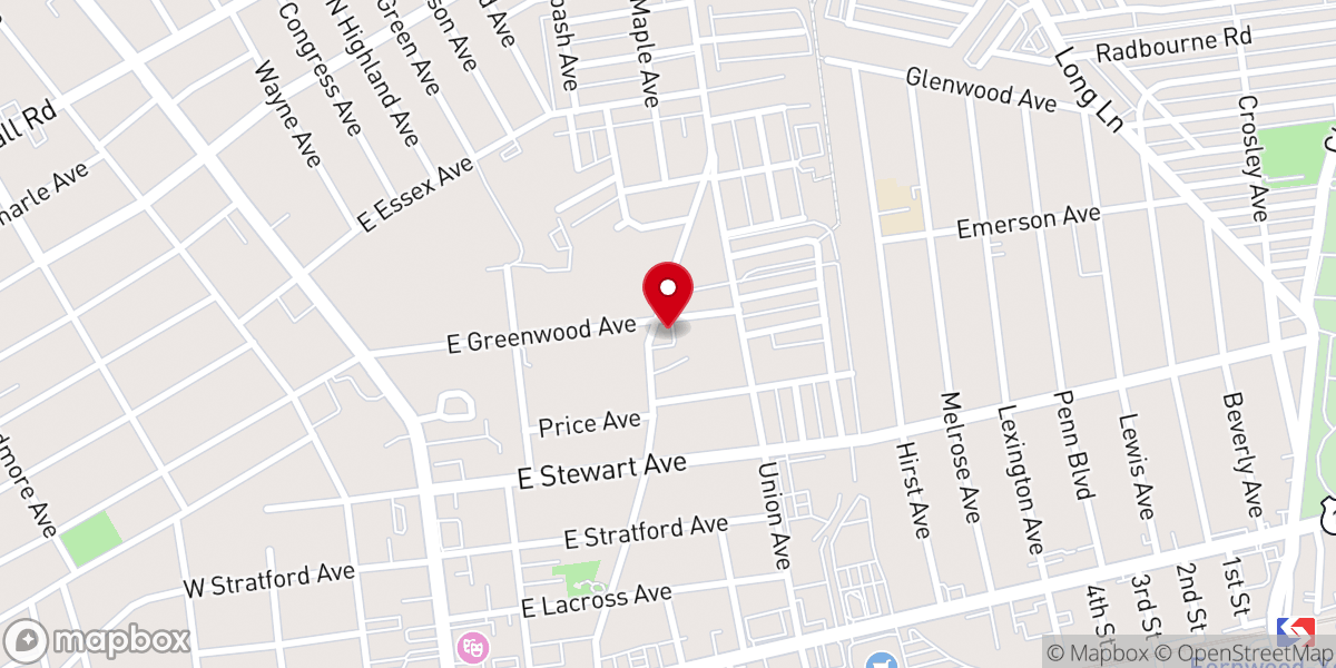 Map showing location of Lansdowne Bible Chapel