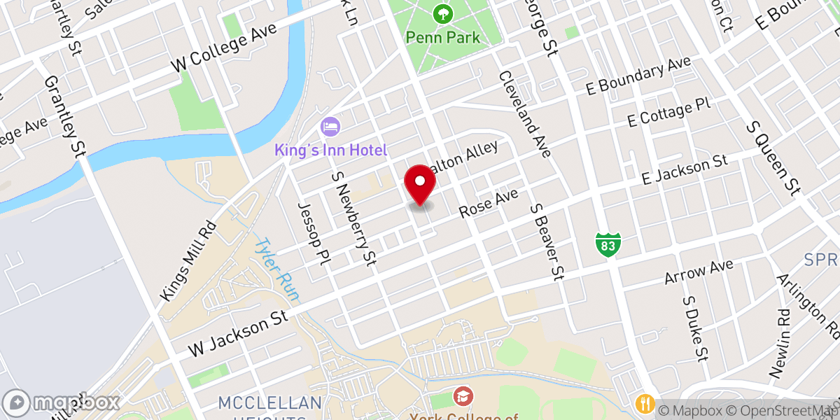 Map showing location of Faith Community Church