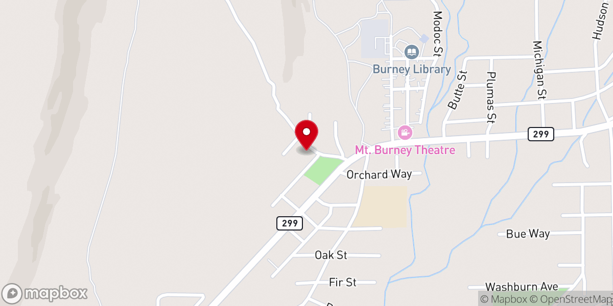 Map showing location of Faith Lutheran Church