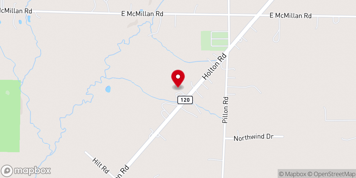 Map showing location of First Christian Church