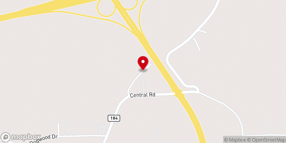 Map showing location of First Assembly of God Church