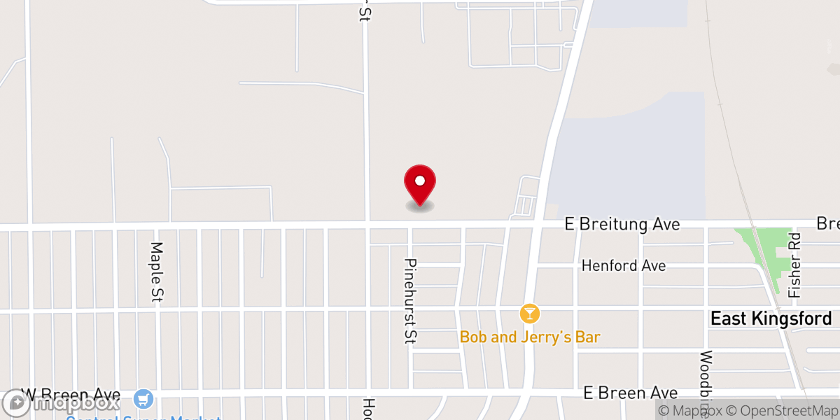 Map showing location of Knights of Columbus Council #1585