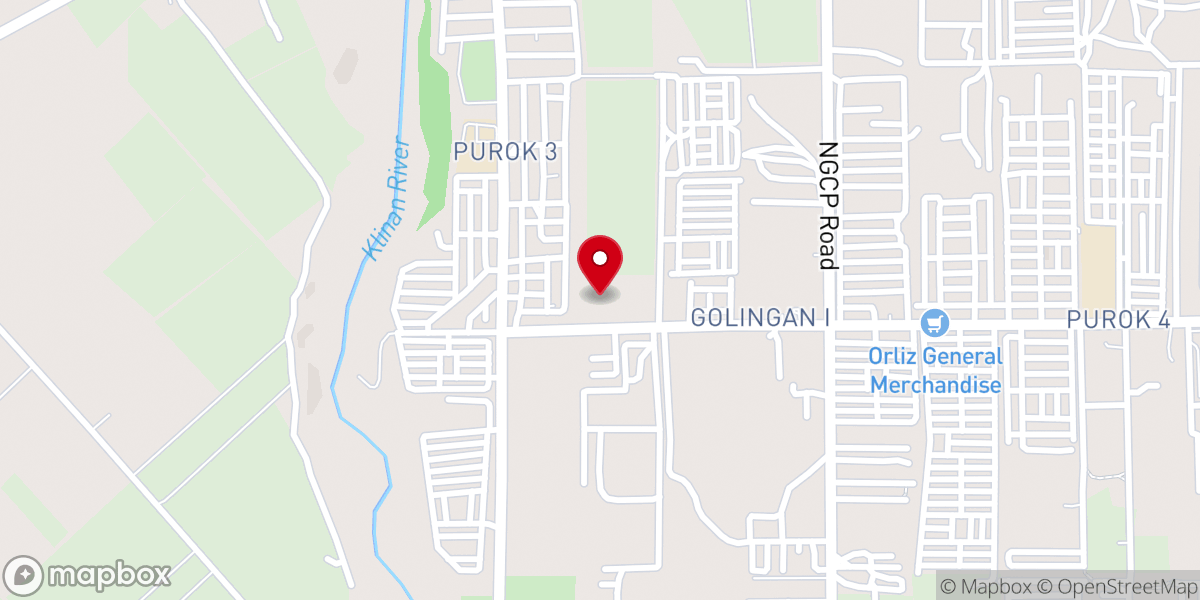 Map showing location of St. Francis of Assisi Parish