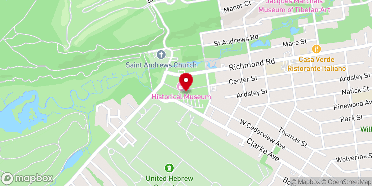 Map showing location of Historic Richmond Town