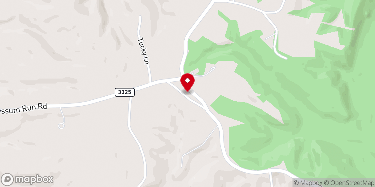 Map showing location of Sandhill Christian Church
