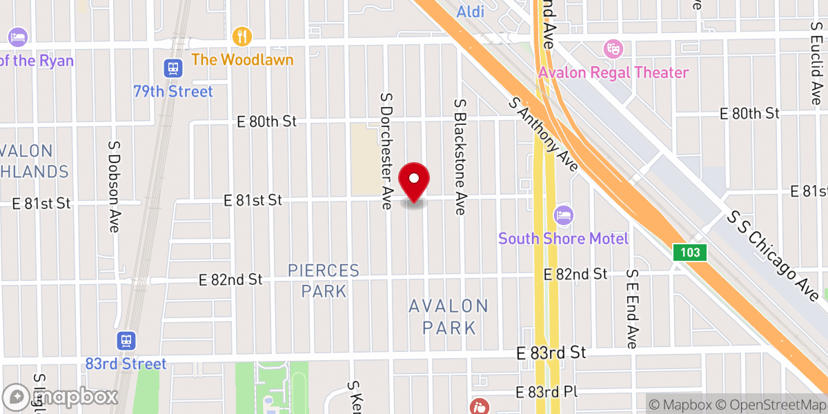 Map showing location of United Church of Christ