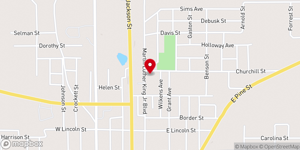 Map showing location of New Community United Methodist Church