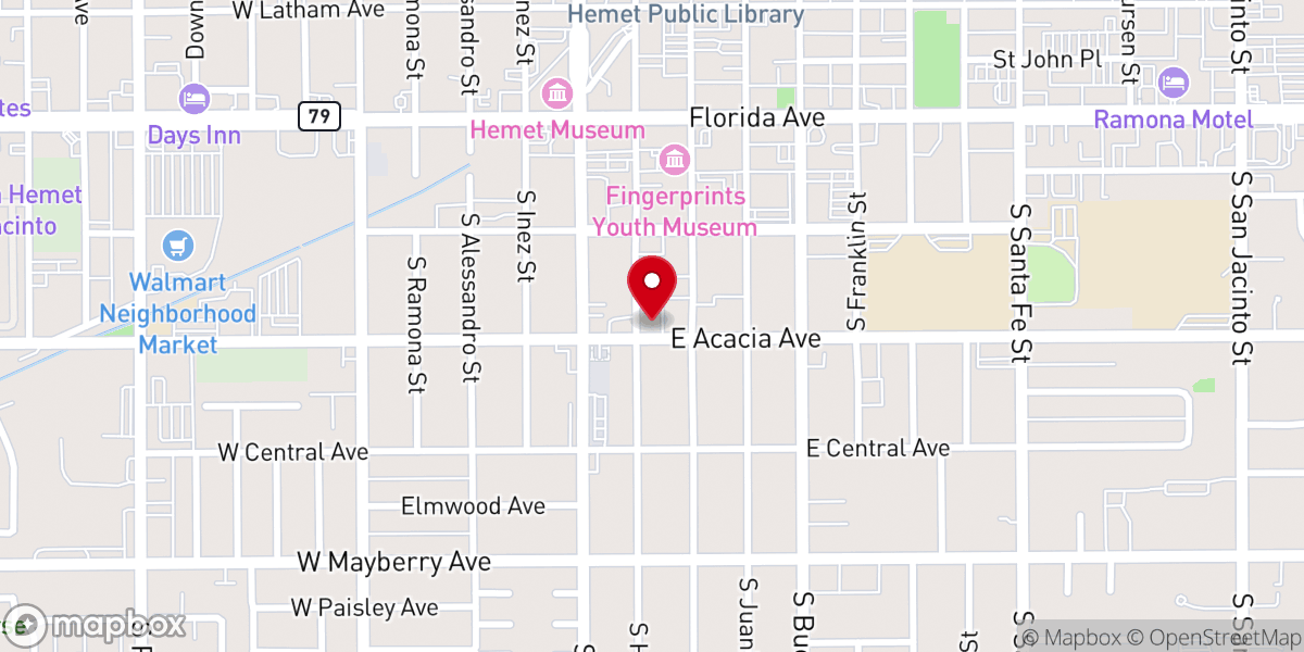 Map showing location of Bethel Centro Cristiano De Sanidad