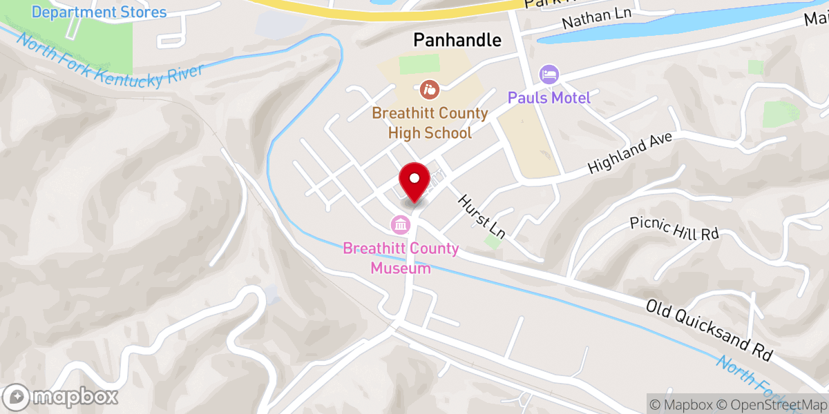 Map showing location of Steel Blade Cuts