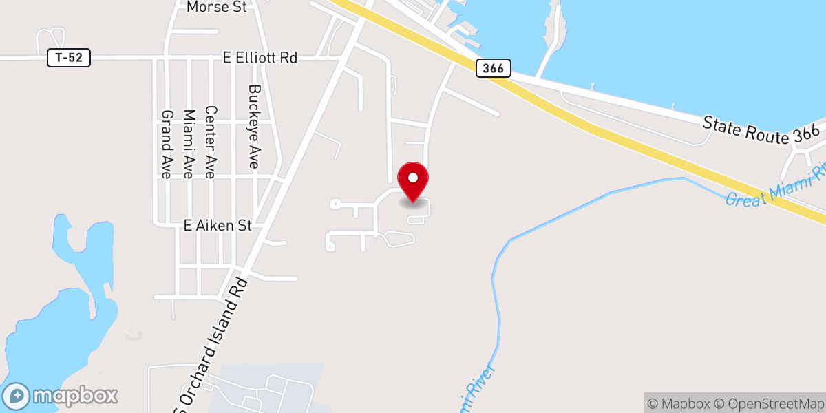 Map showing location of Galilee Lutheran Church