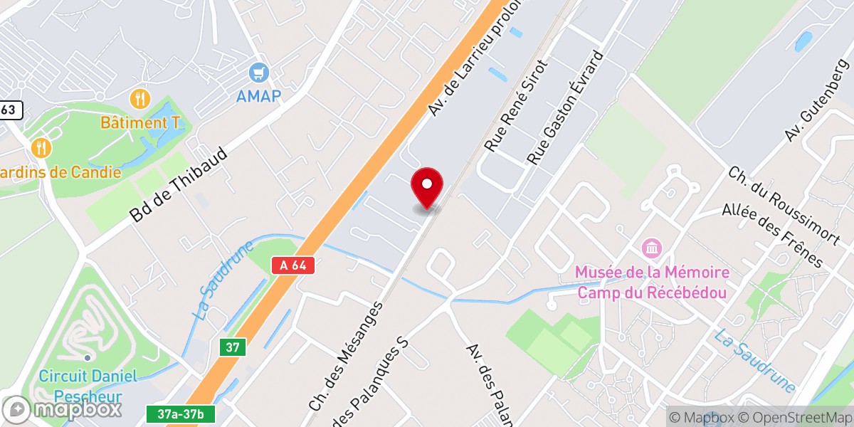 Map showing location of Église évangélique Vie Et Lumière