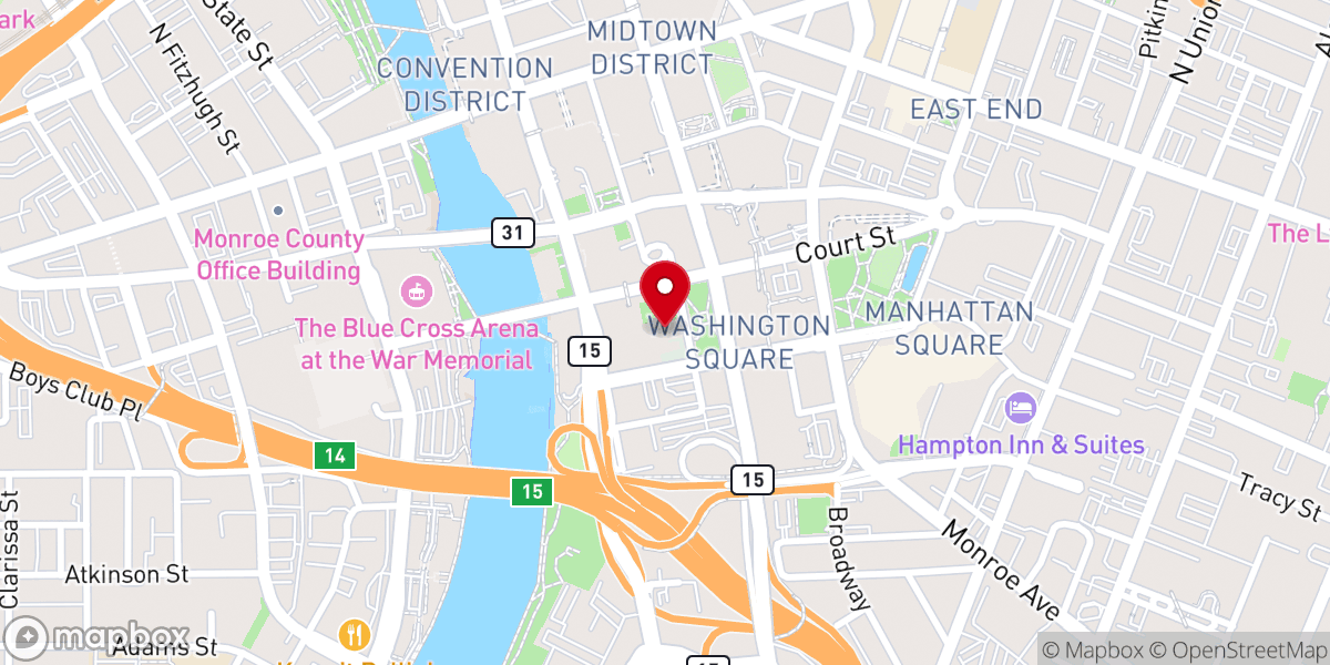 Map showing location of Saint Mary's Catholic Church