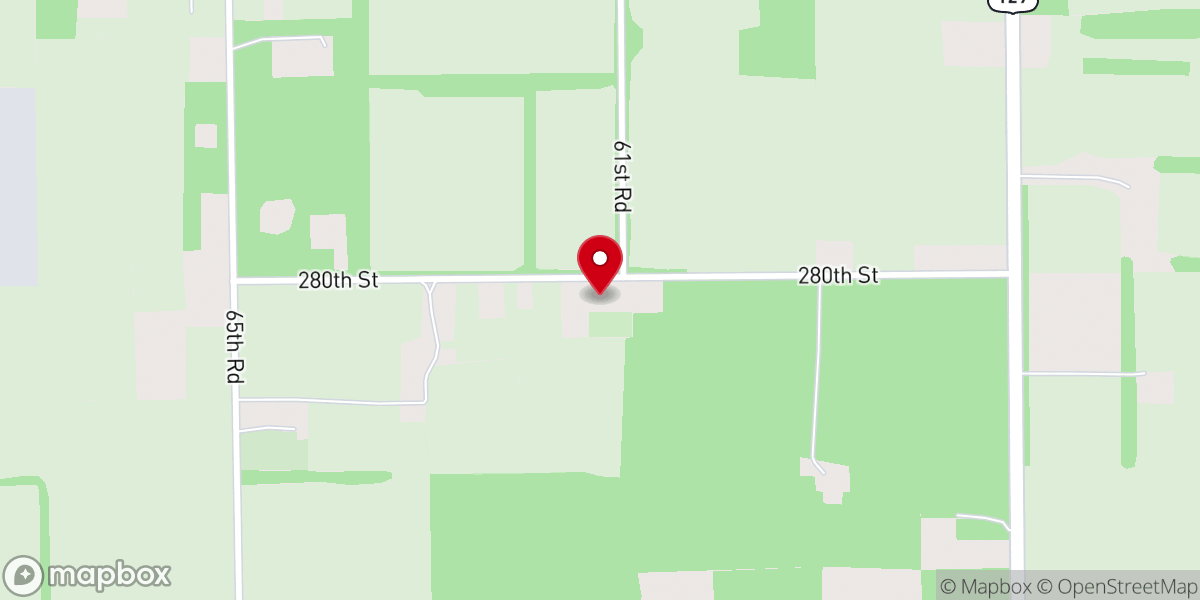 Map showing location of Lebanon Baptist Church