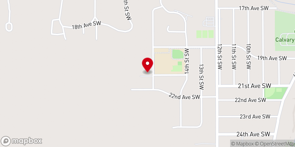 Map showing location of St Paul's Ev. Lutheran Church