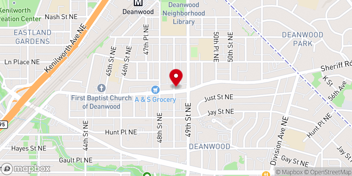Map showing location of Saint Rose Pentecostal Church