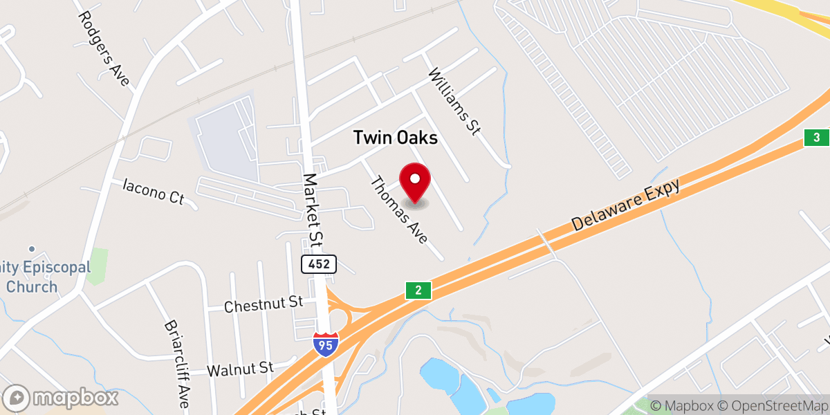 Map showing location of Mandy’s Church