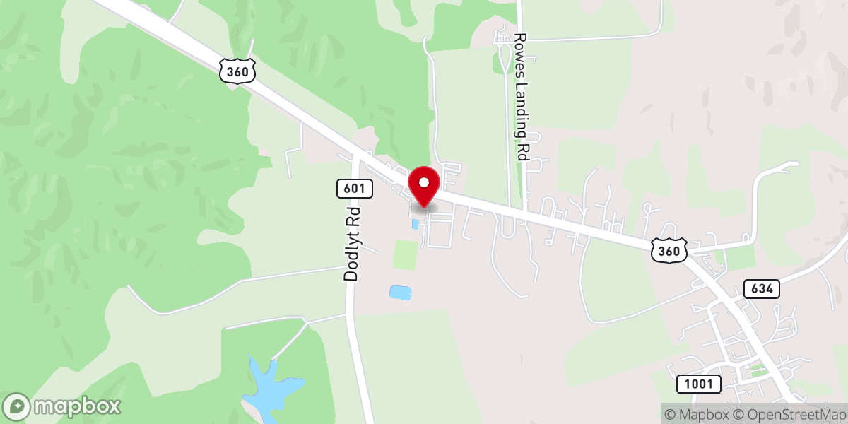 Map showing location of Northumberland Family YMCA