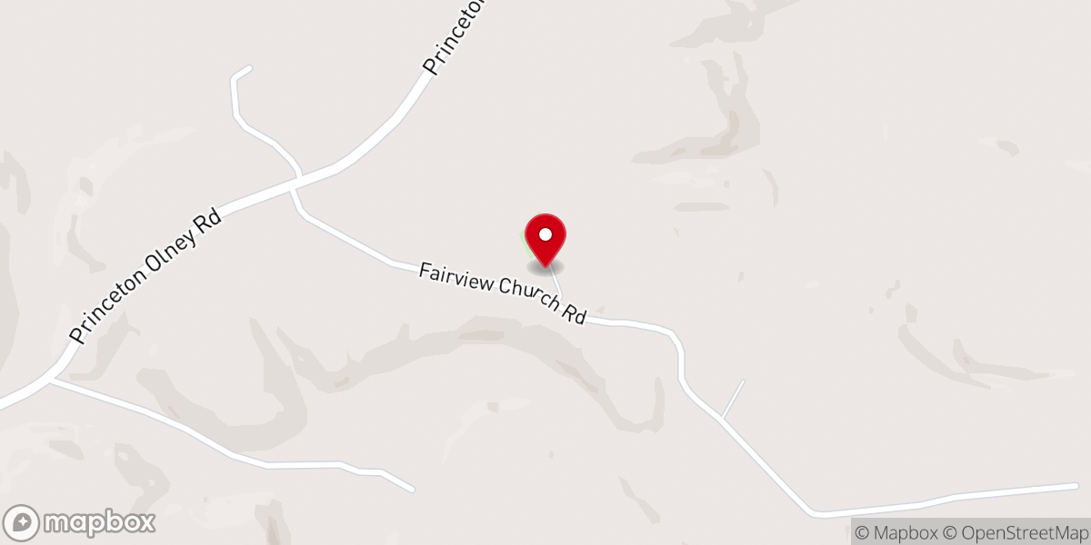 Map showing location of Fairview Missionary Baptist Church