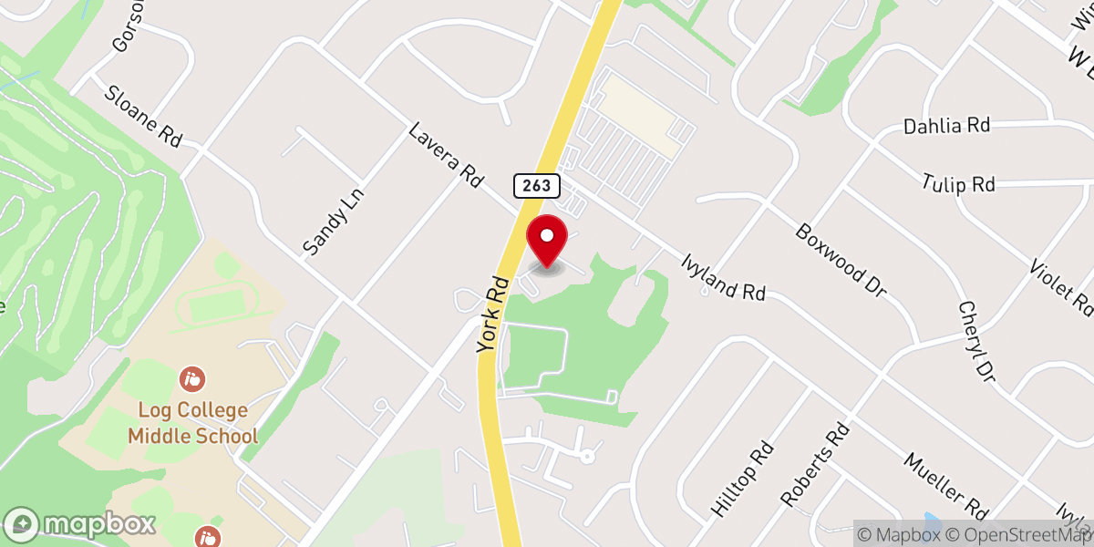 Map showing location of Saint Andrew's Church