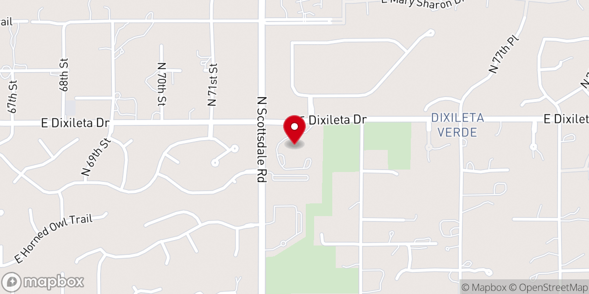 Map showing location of Desert Mission United Methodist Church