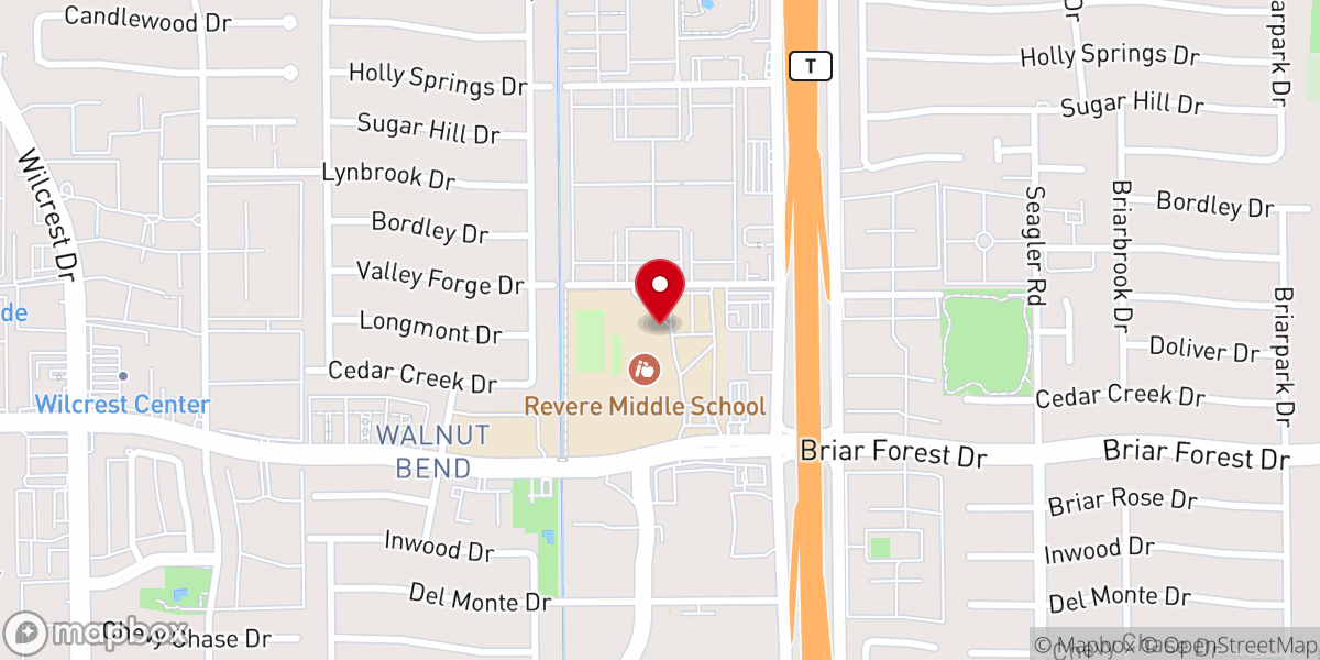 Map showing location of Miracle City Church