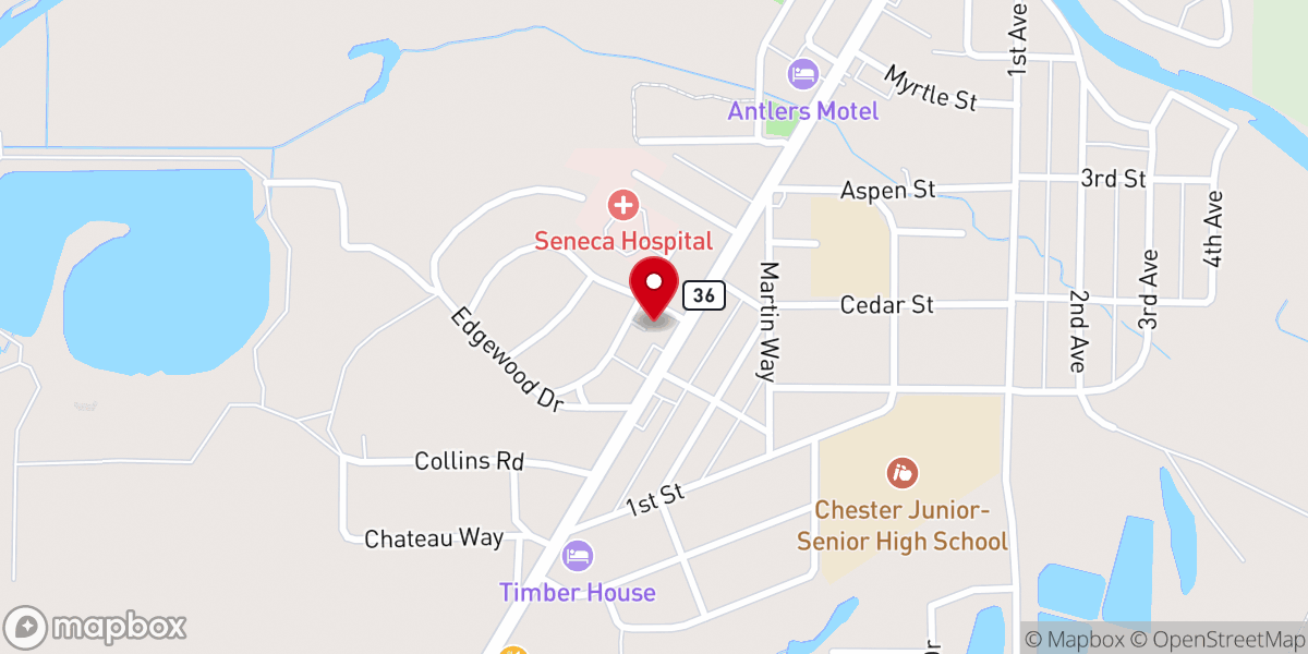 Map showing location of Chester Wellness & Family Resource Center - Food Pantry