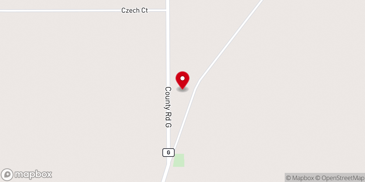 Map showing location of South Burr Oak Church