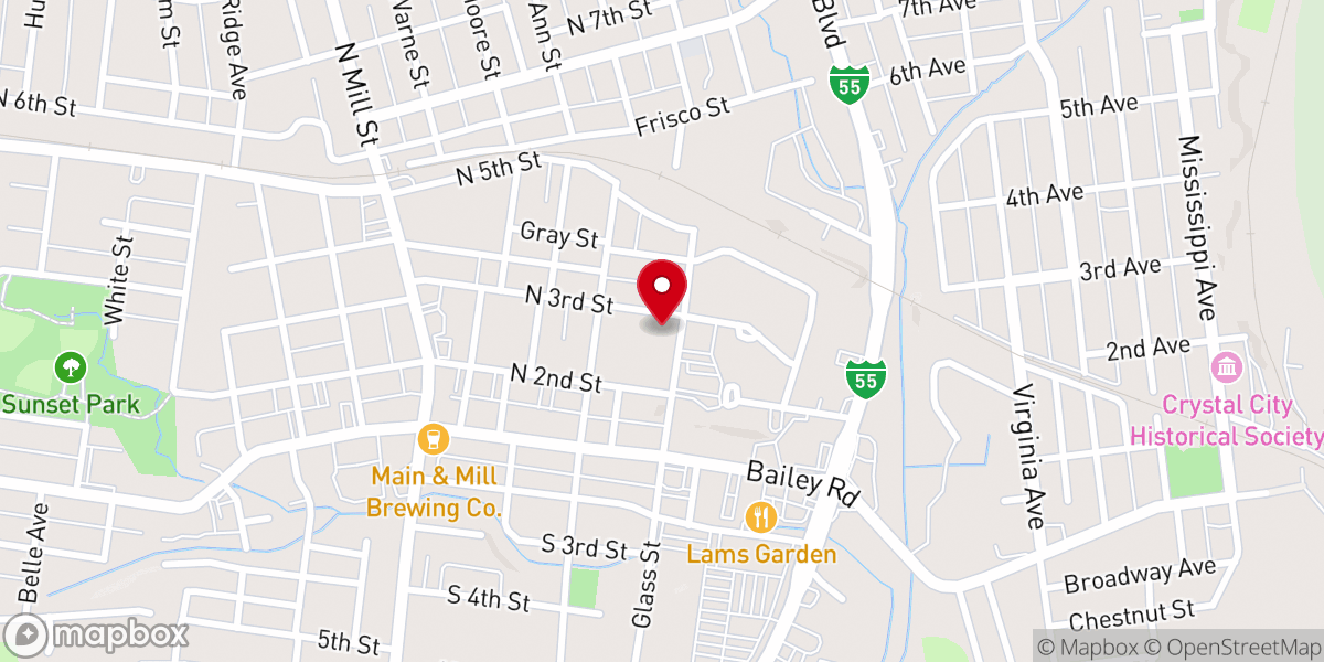 Map showing location of Immanuel Lutheran Church