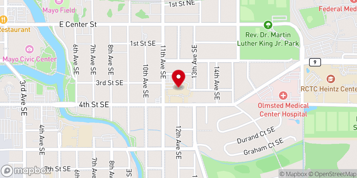 Map showing location of St Francis Catholic Church
