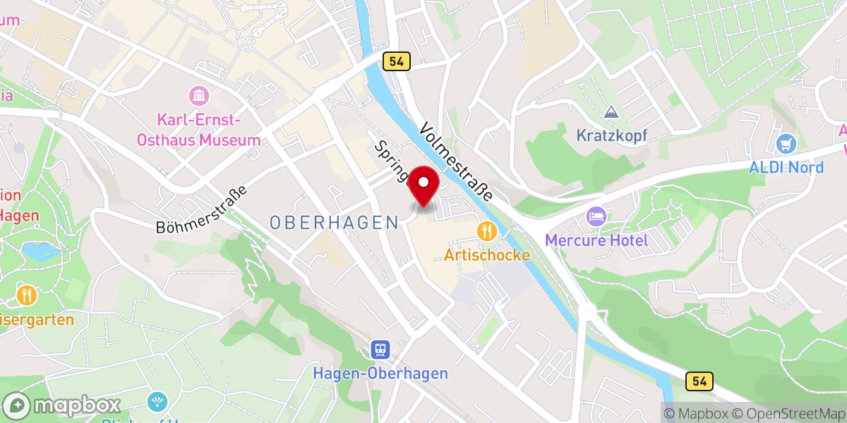 Map showing location of Gemeindeamt Hagen Superintendentur