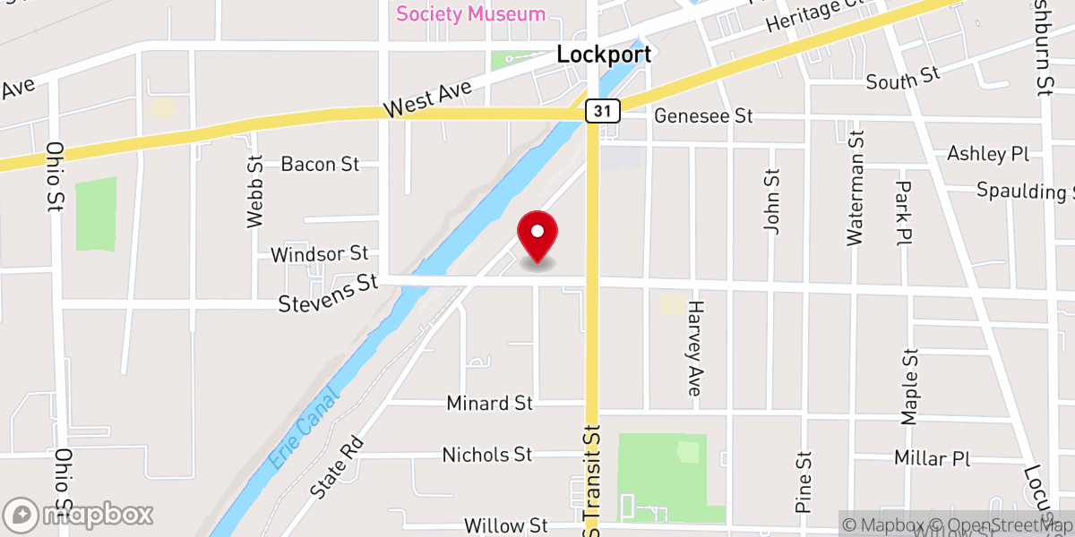 Map showing location of Lockport Seventh-day Adventist Church