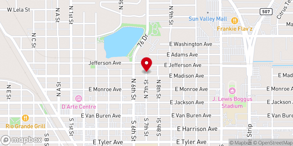 Map showing location of Temple of the Lord Ministries