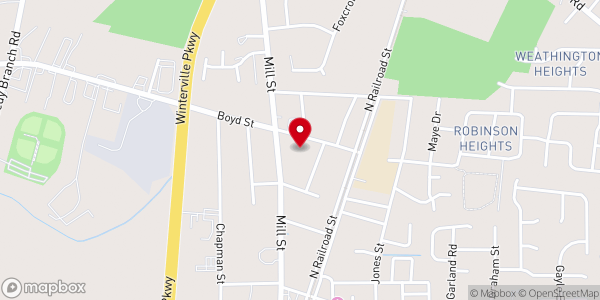 Map showing location of Mt Shiloh Baptist Church