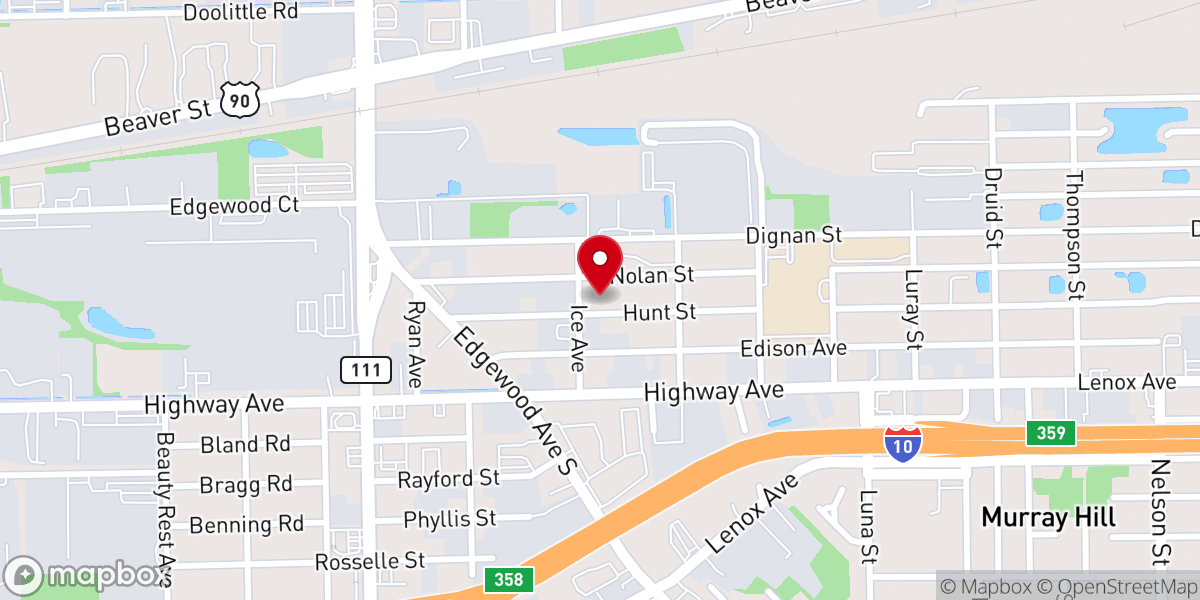 Map showing location of All People House of Prayer INC