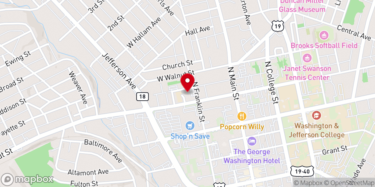 Map showing location of Immaculate Conecption Church
