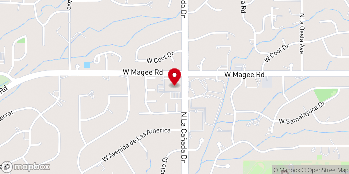 Map showing location of St. Mark's United Methodist Church