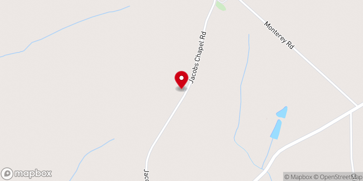 Map showing location of Jacobs Chapel