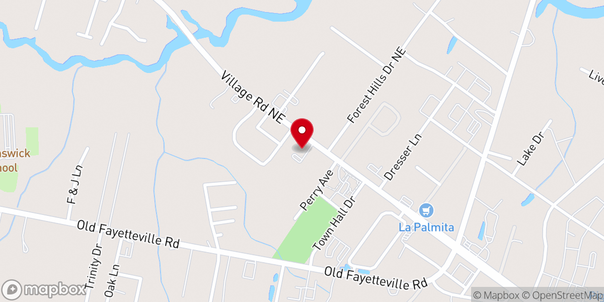 Map showing location of Woodburn Presbyterian Church