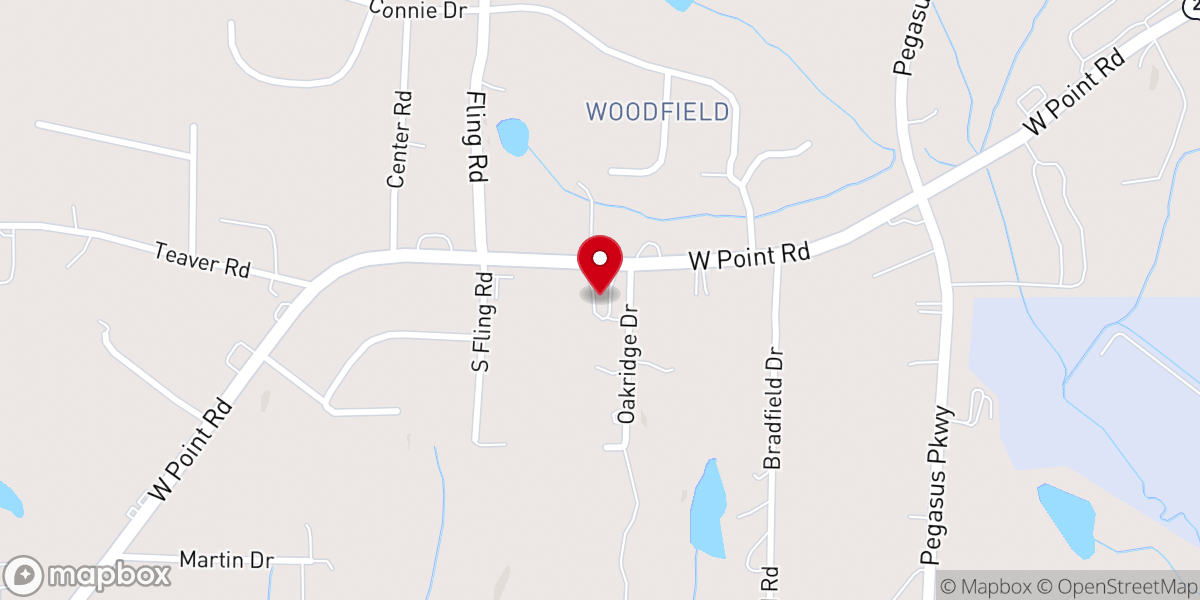 Map showing location of Ayres Memorial Church