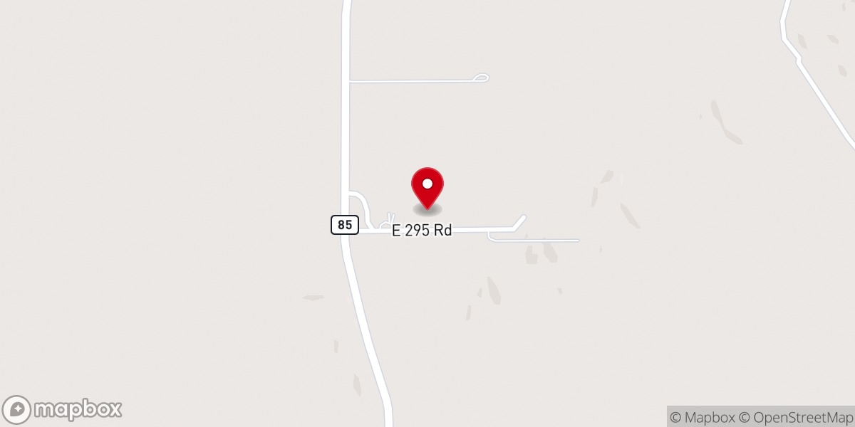 Map showing location of Cleora Community Church